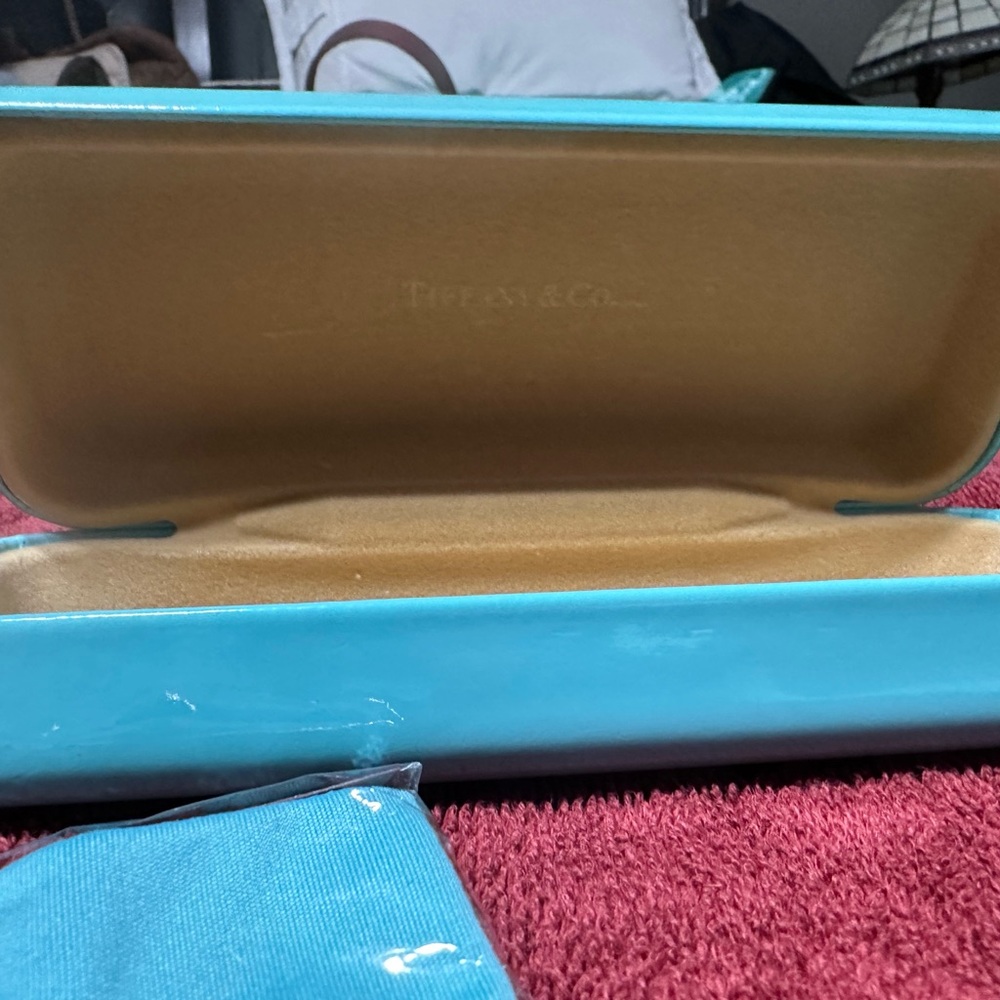Tiffany & Co. Aqua Eye Glass Case - Picture 3 of 5